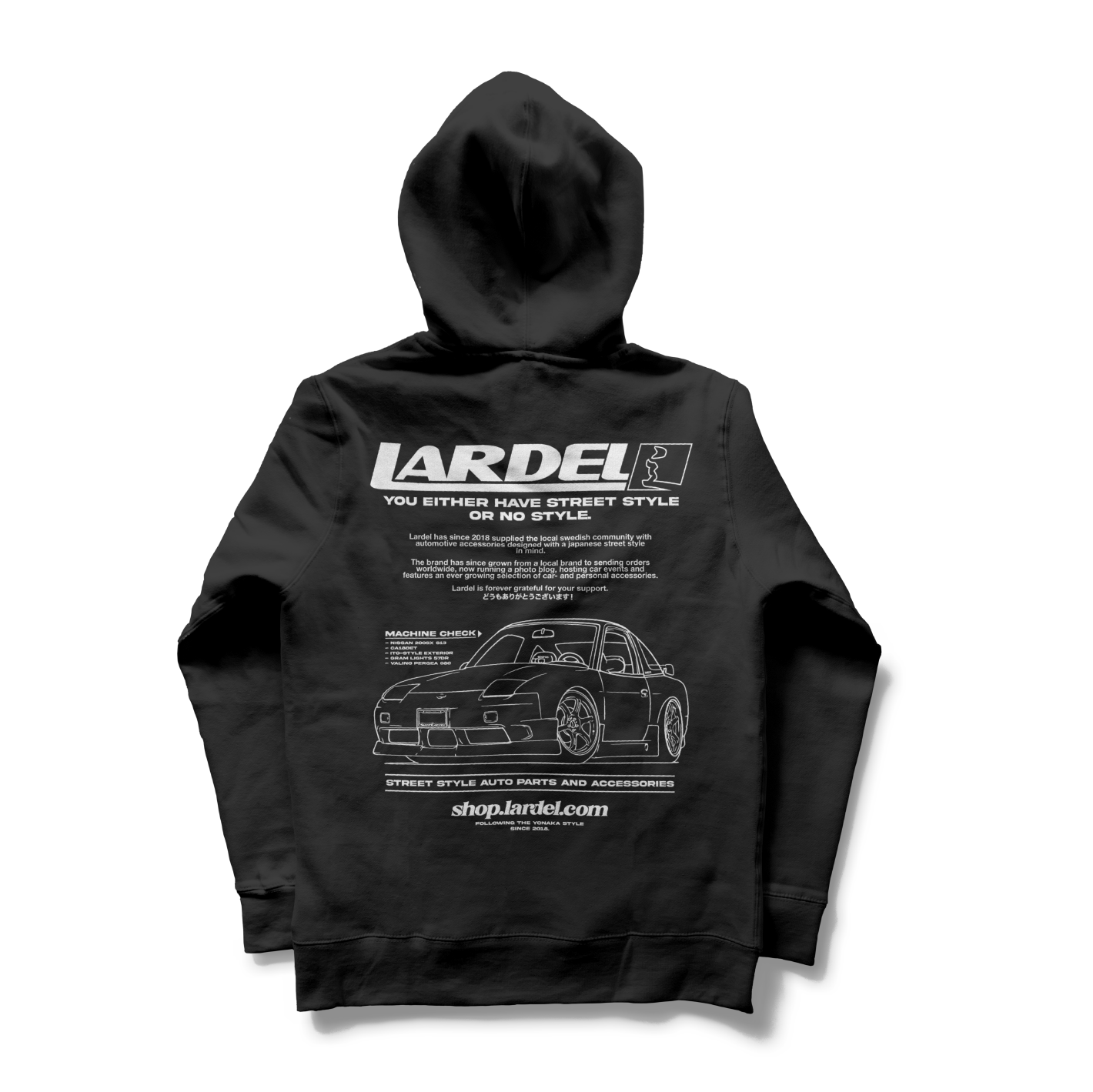 lalalarks/パーカー LARDEL- S13 LOGO HOODIE BLACK* – Lardel