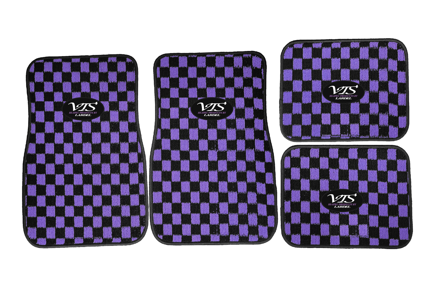 VTS - CHECKERED FLOOR MATS PURPLE