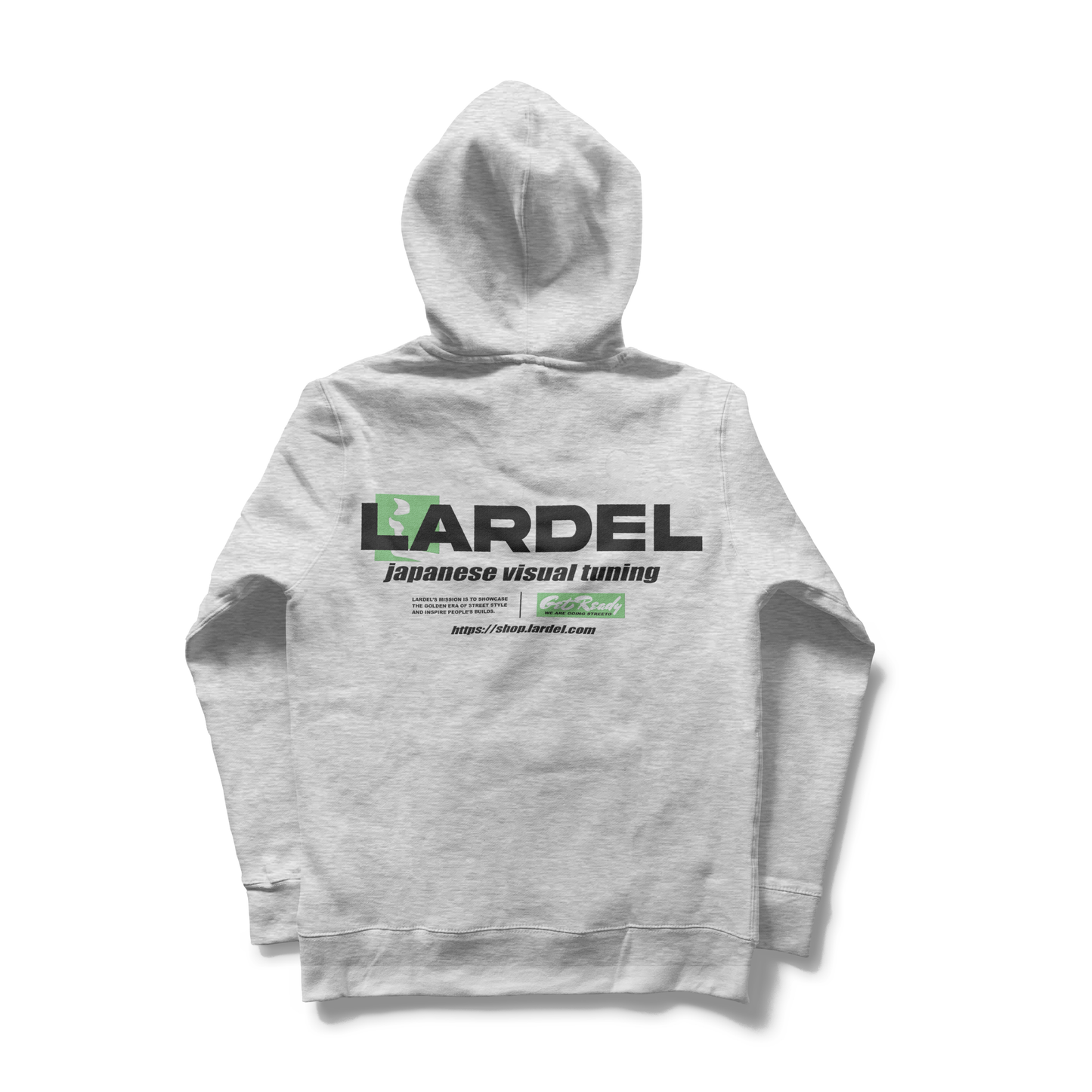 LARDEL- JAPANESE VISUAL TUNING HOODIE GREY