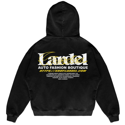 LARDEL - FLAME LOGO BOXY HOODIE