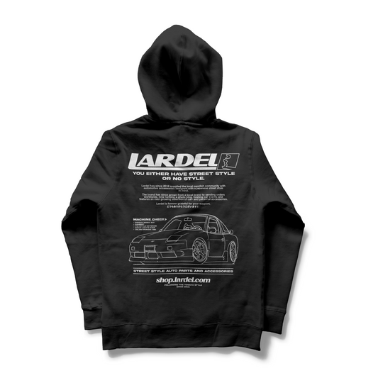 LARDEL- S13 LOGO HOODIE BLACK*