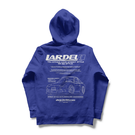 LARDEL- S13 LOGO HOODIE BLUE*