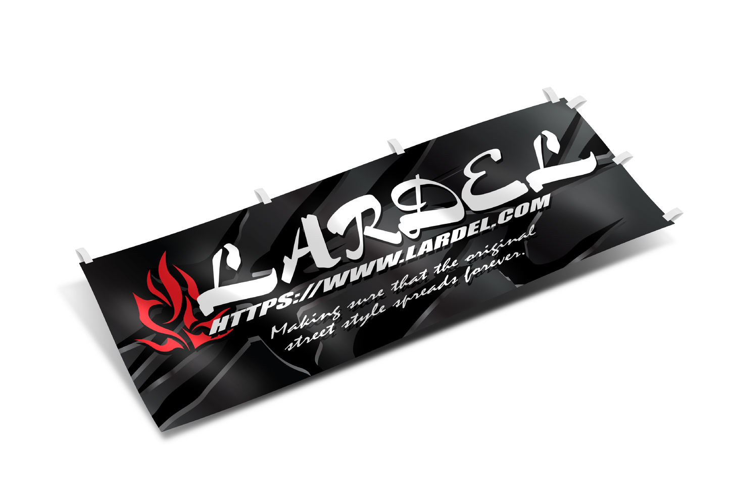 LARDEL - FLAME LOGO NOBORI FLAG