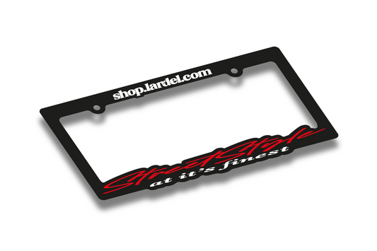 RED STREET STYLE LICENSE PLATE FRAME