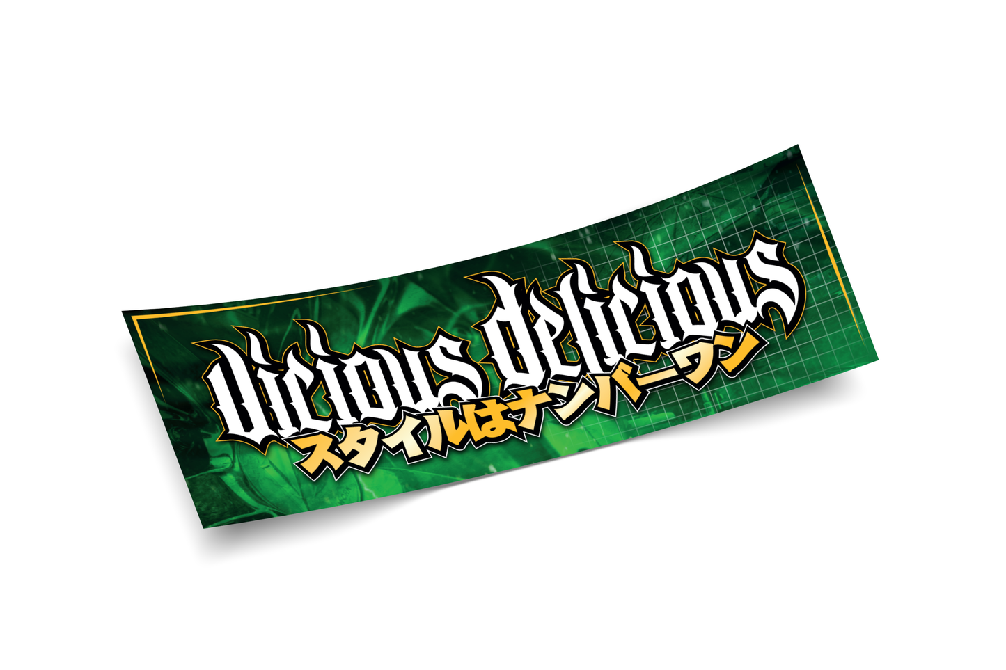 VICIOUS DELICIOUS - GREEN LOGO SLAP