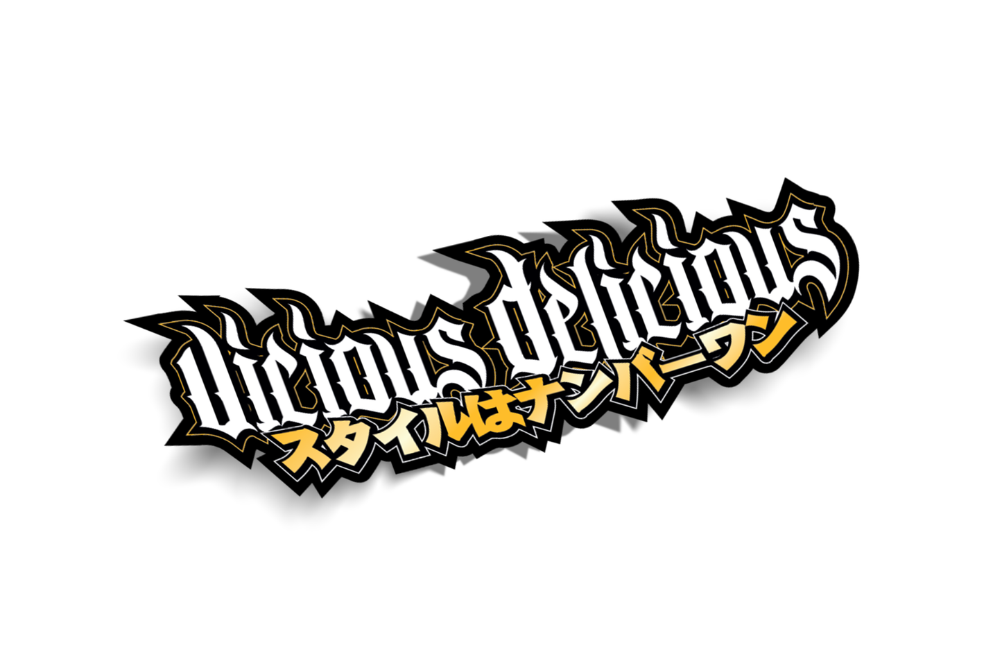 VICIOUS DELICIOUS - LOGO STICKER