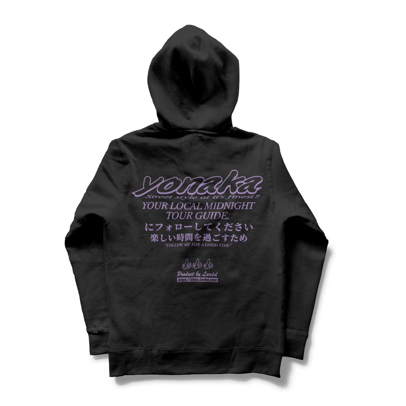 YONAKA - TOUR GUIDE HOODIE BLACK*