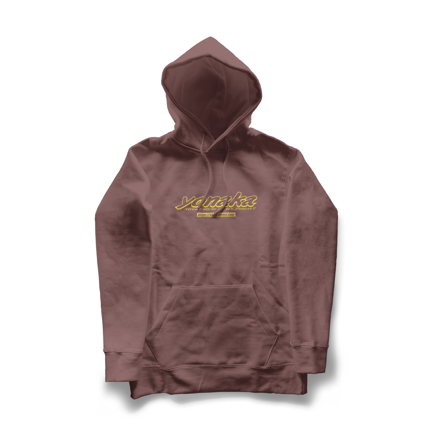 YONAKA - TOUR GUIDE HOODIE RED-ISH BROWN