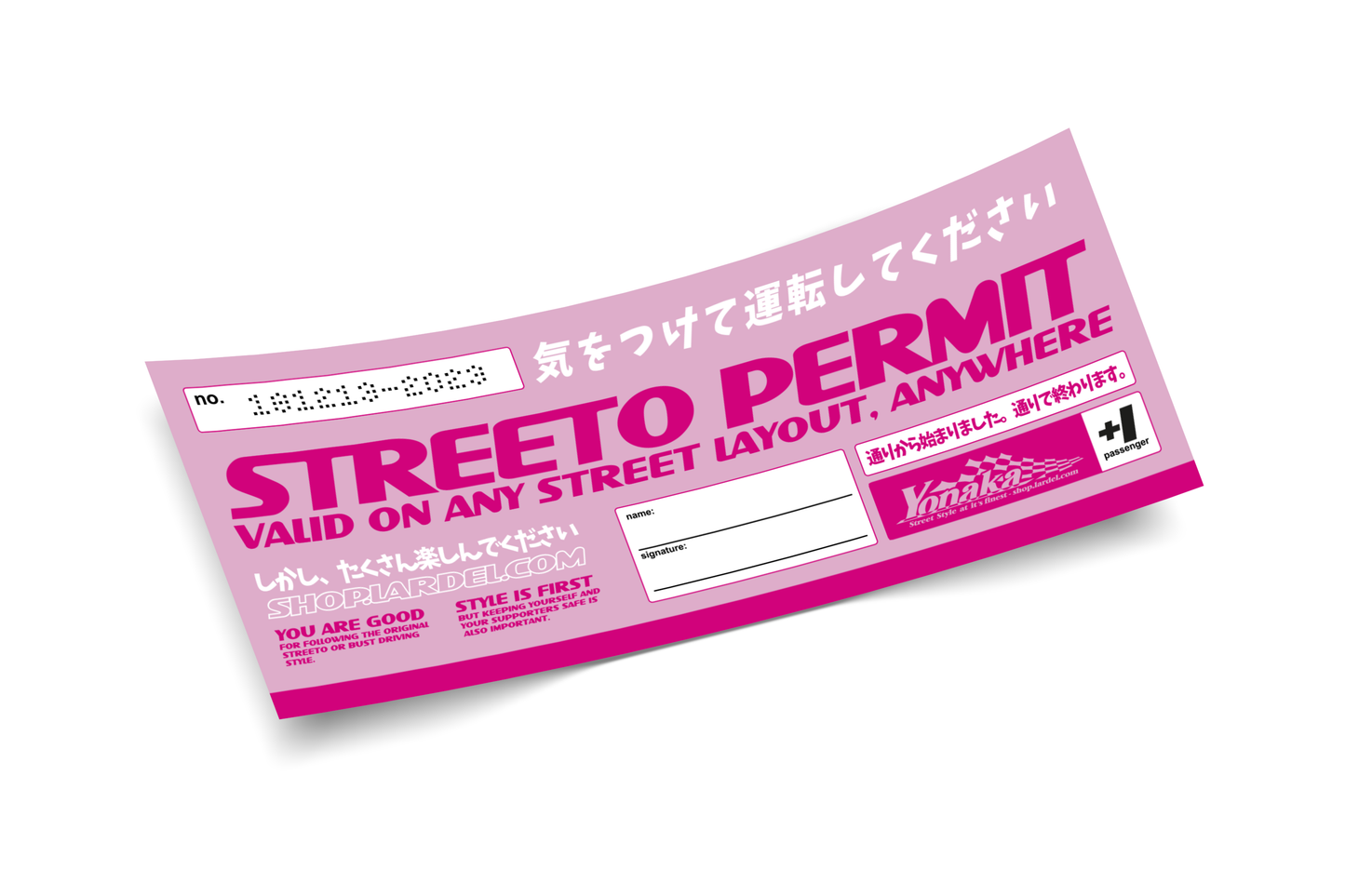 LARDEL - STREETO PERMIT